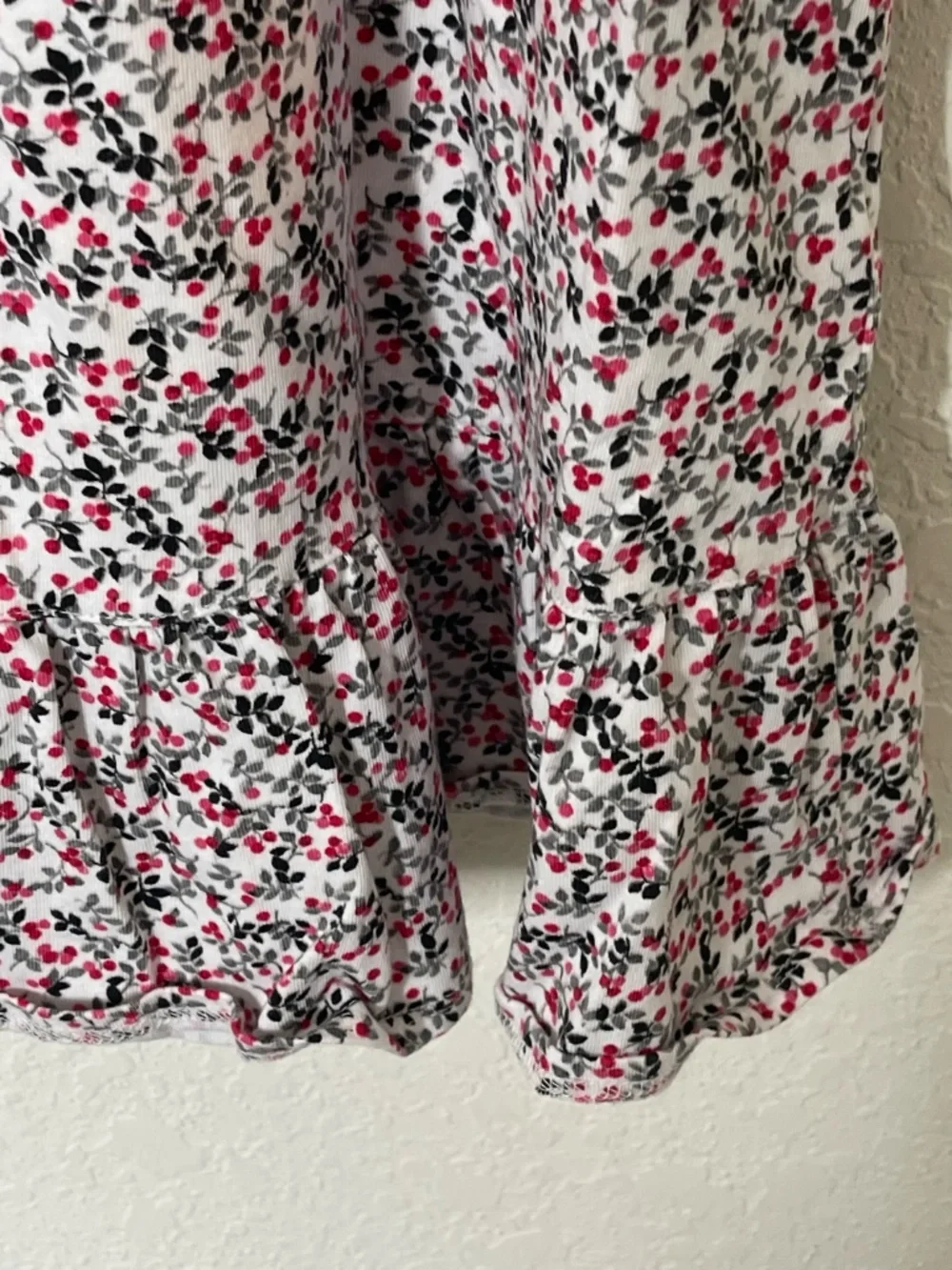 Eileen West Nightgown XL 100% Cotton Floral Lace Long Sleeve Cottagecore Multi